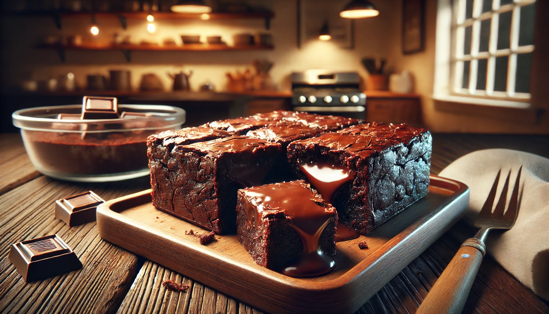 Receita de brownie cremoso que derrete na boca