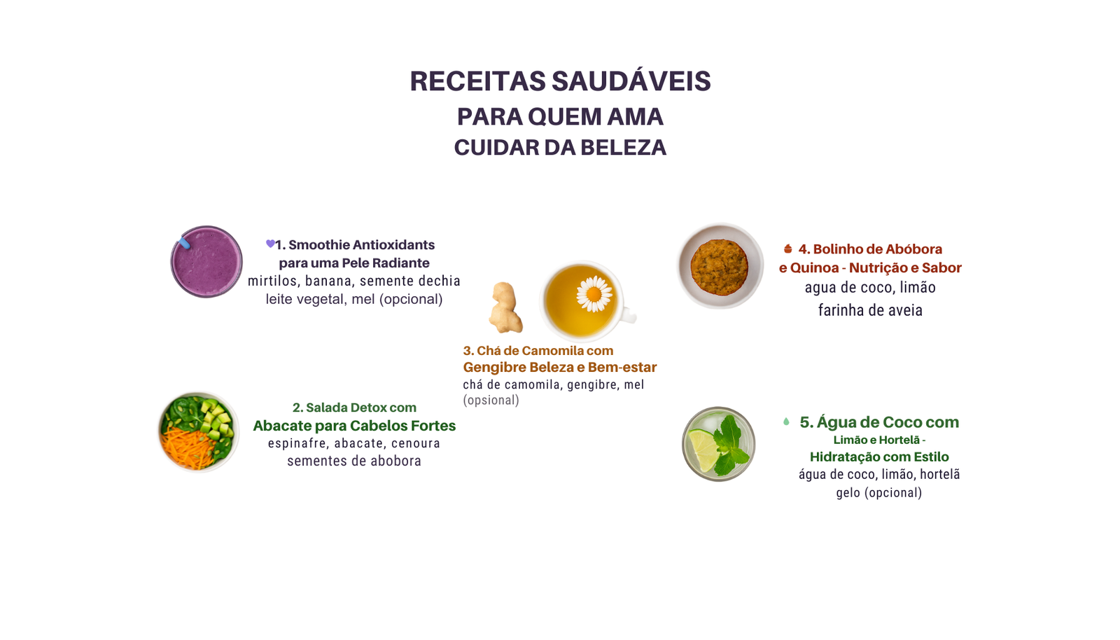 Receitas Saudáveis para Quem Ama Cuidar da Beleza